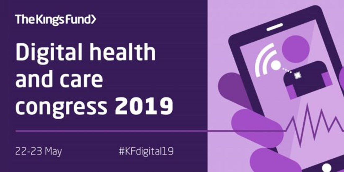 Header image for the current page Learn more about our innovative use of data to improve health at Digital Health and Care Congress 2019