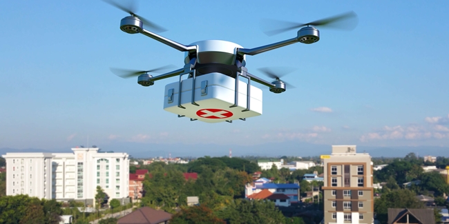 A selected image which represents the What potential does drone technology offer healthcare? item