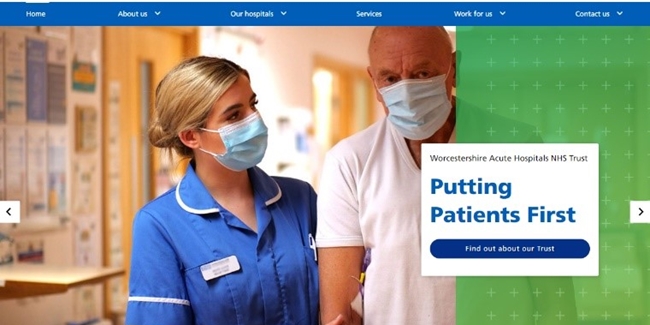 A selected image which represents the Reimagining and rebuilding a new website for Worcestershire Acute Hospitals NHS Trust item