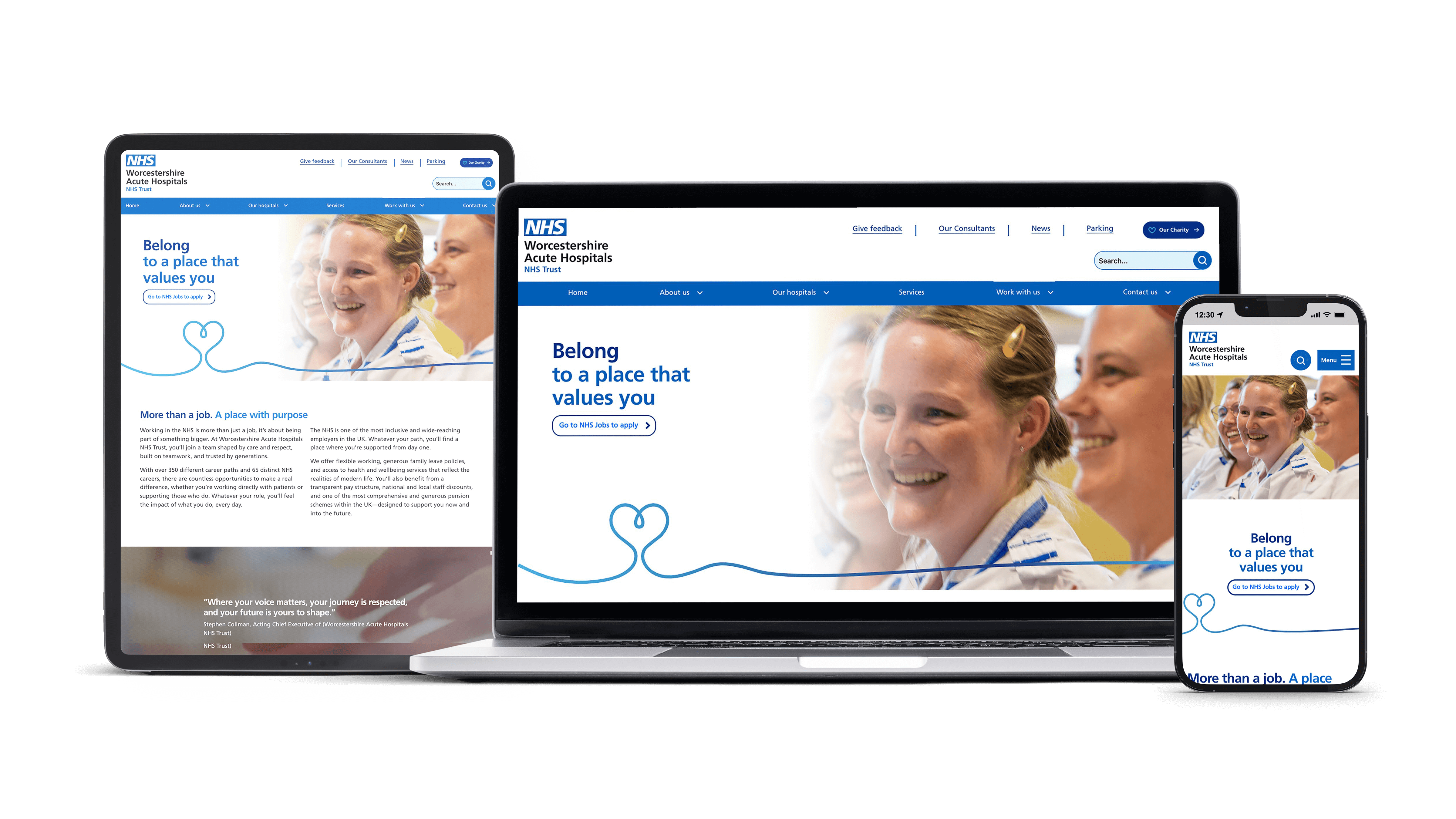 A selected image which represents the Enhancing a Trust’s recruitment through a bespoke ‘Work with us’ area on the website item