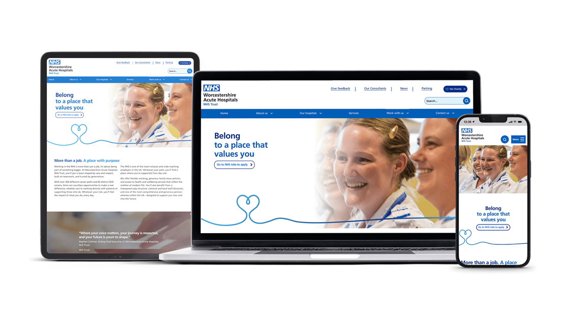 Header image for the current page Enhancing a Trust’s recruitment through a bespoke ‘Work with us’ area on the website