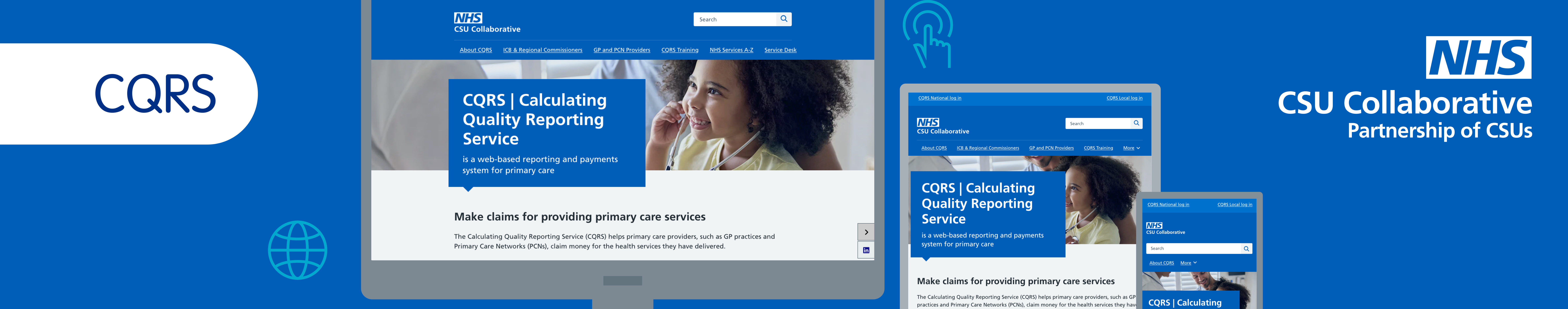 A selected image which represents the Building a new website for primary care reporting item